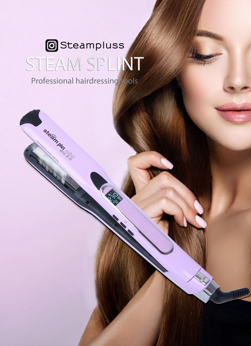Amazon.com : Hair Straightener with Steam, Professional Steam Flat